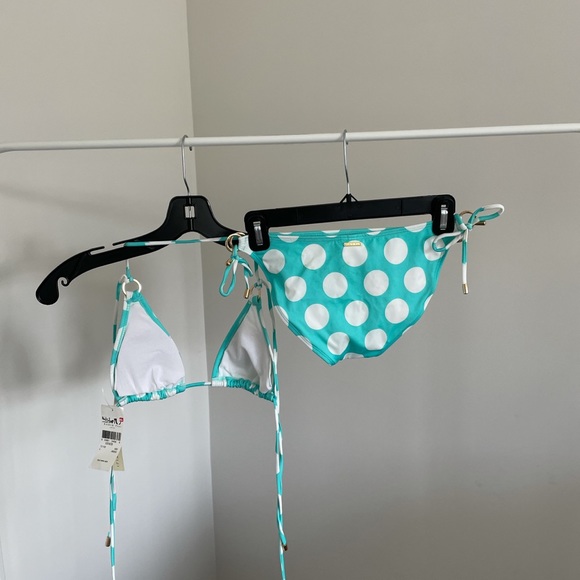 Vintage Deadstock Quiksilver Radio Fiji Polka-Dot Bikini - Picture 4 of 5